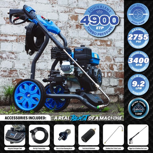 Petrol pressure washer - petrol, gorilla