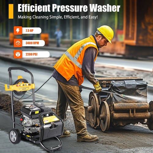 5hp petrol pressure washer - 7.5hp,