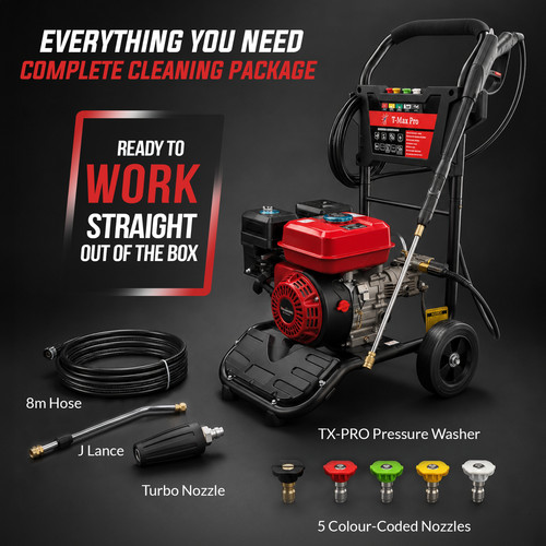 Petrol pressure washer 3950psi - petrol,